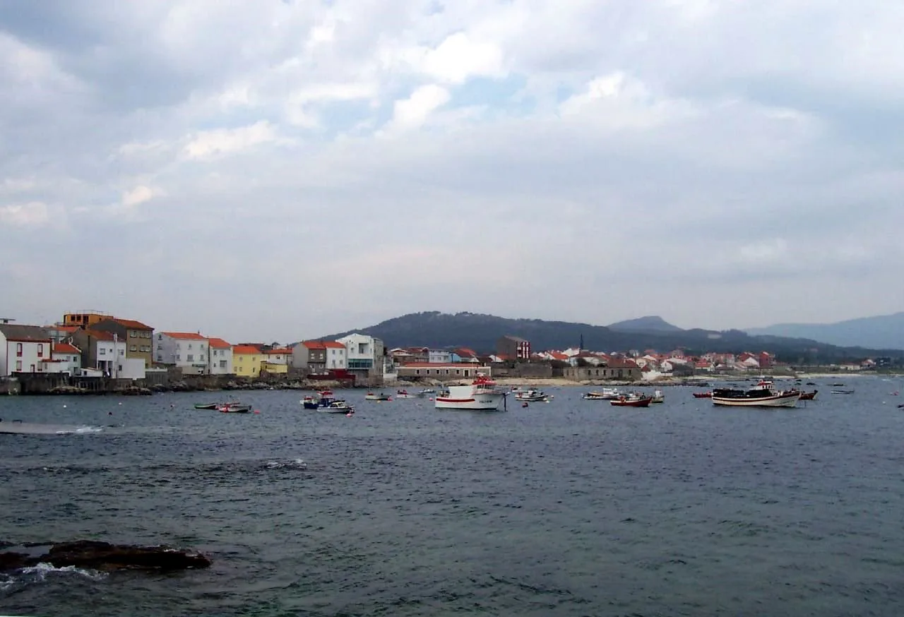 Panorámica da vila de Corrubedo, A Coruña