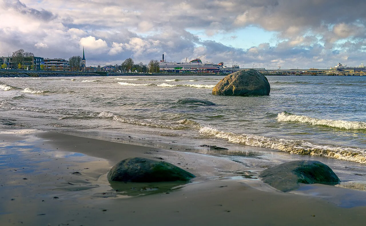 Autumn beach - Tallinn, Europe