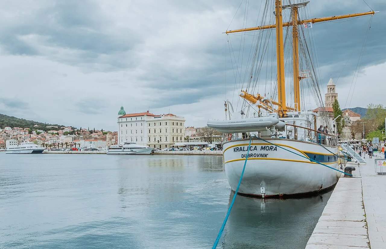 Big Boat in Split Harbour, Europe