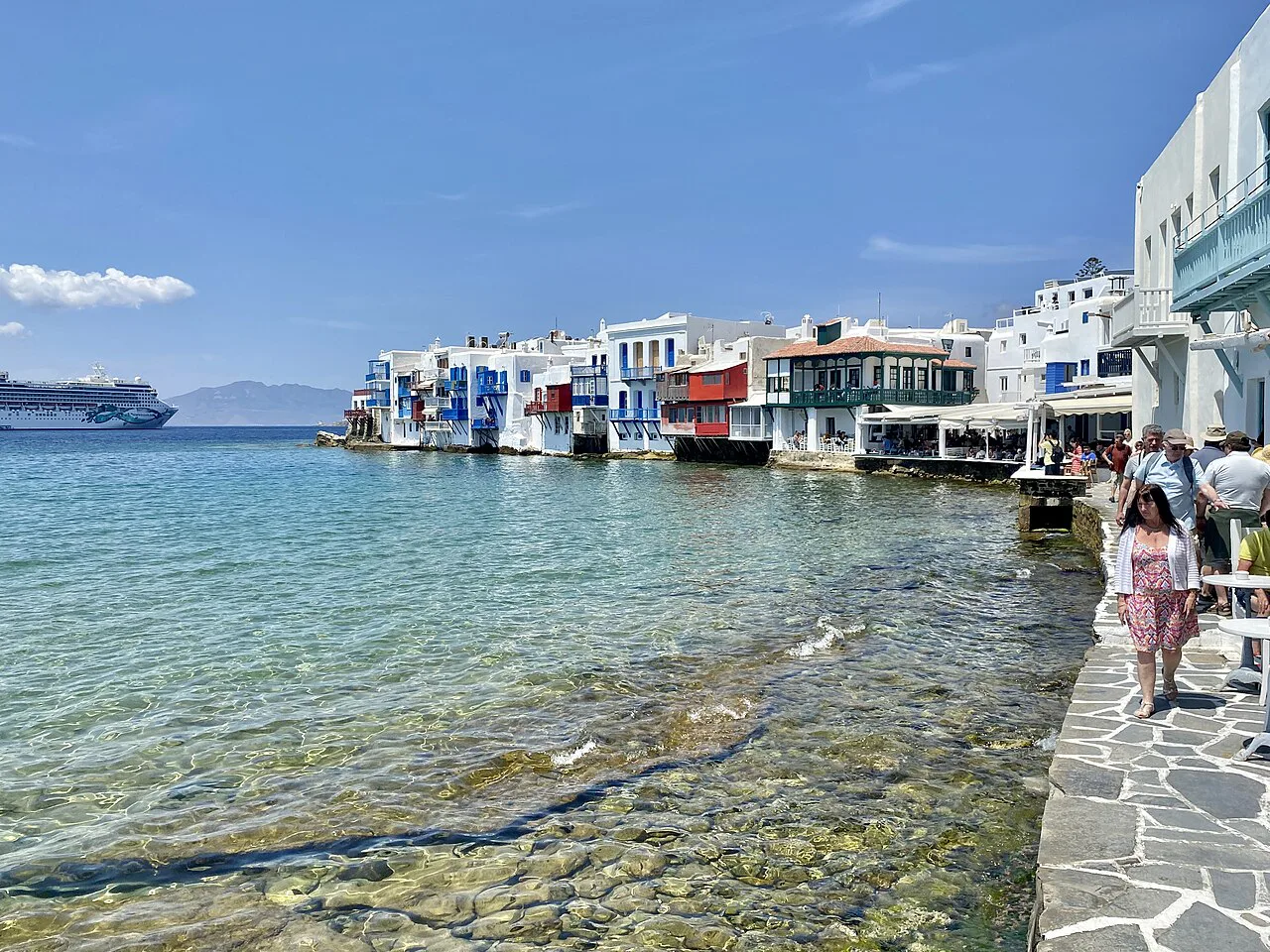 Little Venice, Chora, Mykonos, Greece, Europe