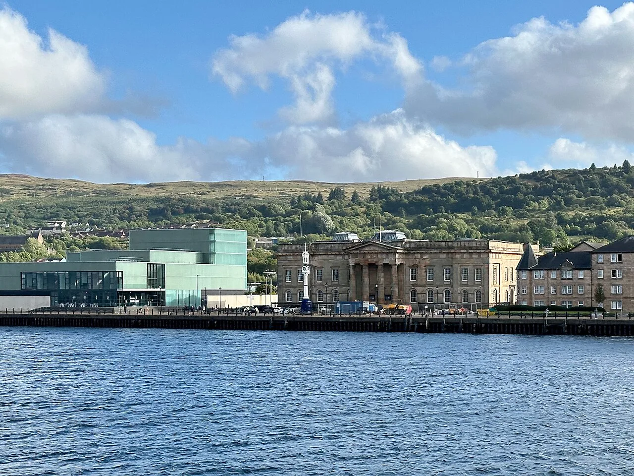 Greenock waterfront, Beacon and Customhouse