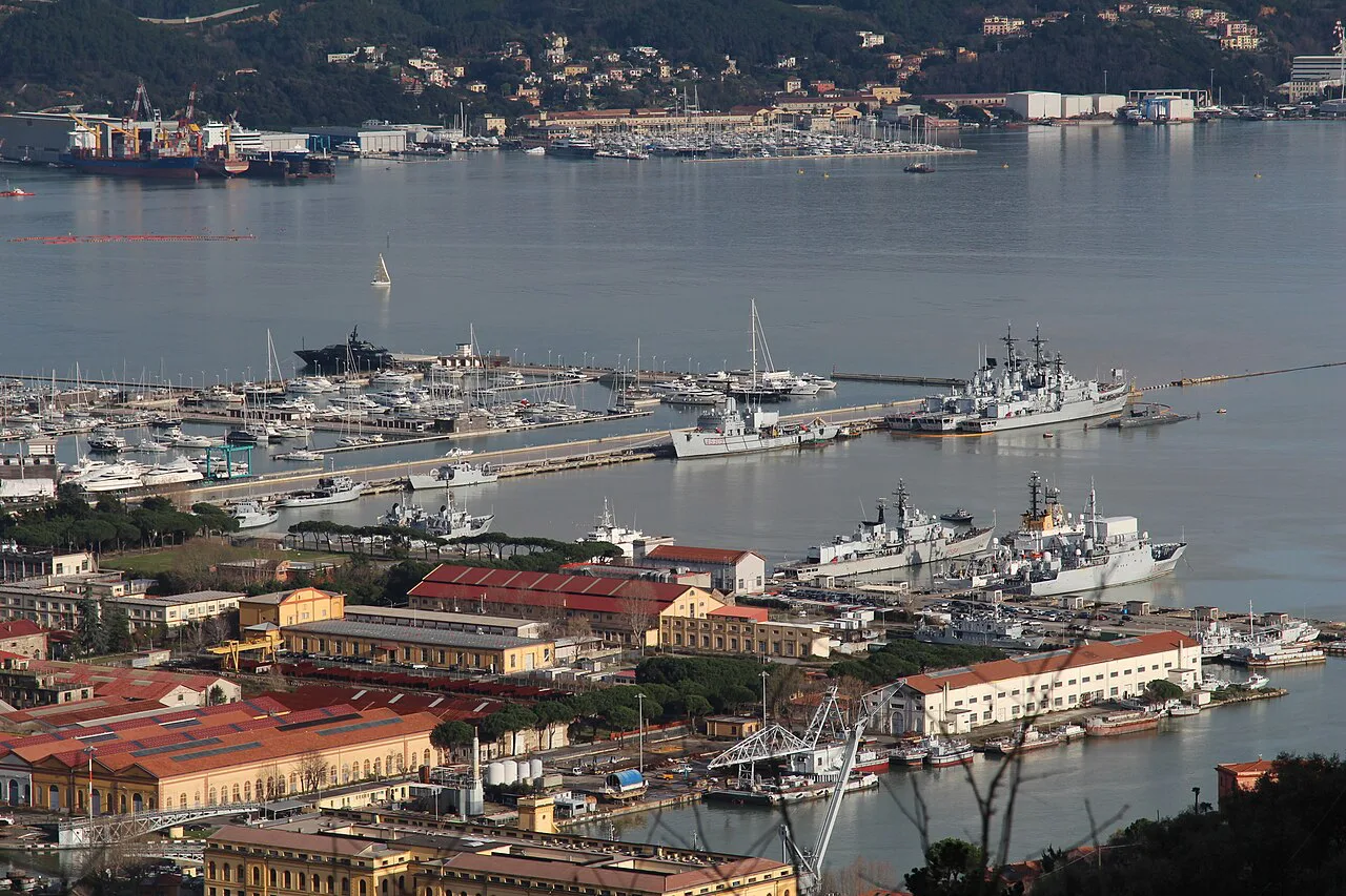 La Spezia port view