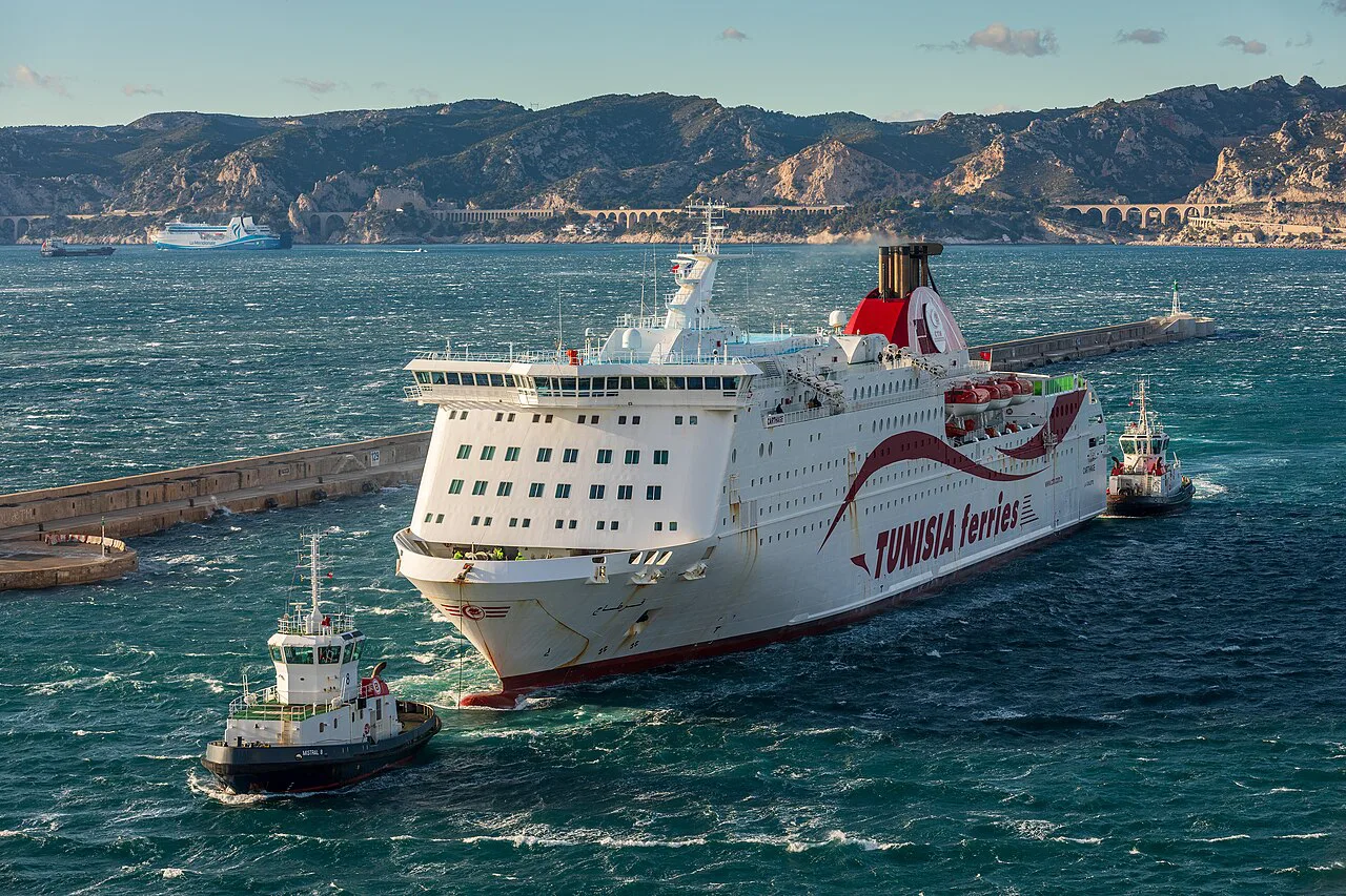 Carthage of Tunisia of CTN at the Grand port maritime de Marseille, Marseille, January