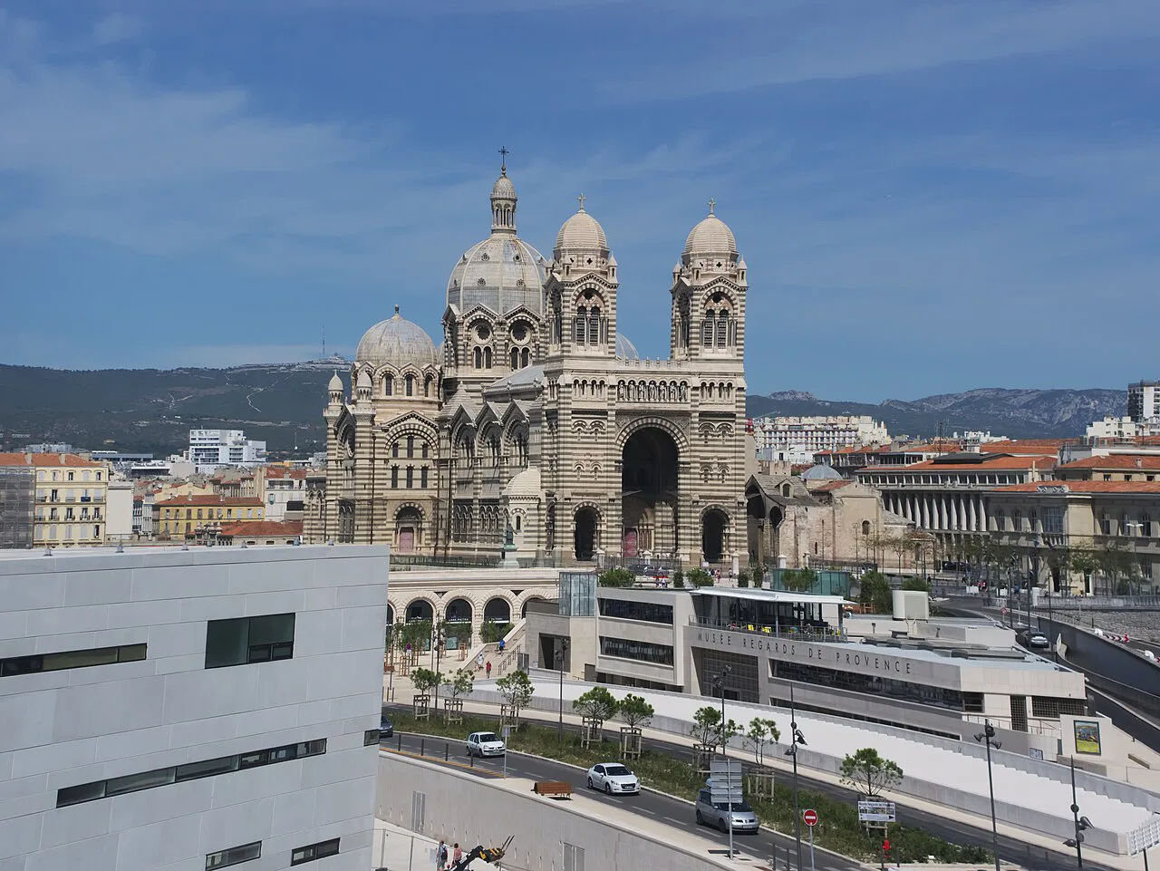 Cathédrale de la Major de Marseille - Depuis le MuCEM de Marseille