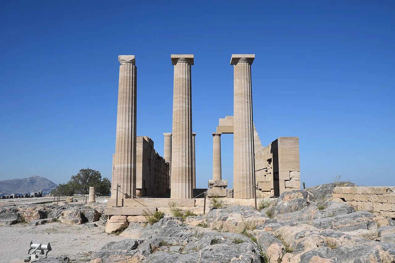 The Temple of Athena Lindia, Acropolis of Lindos, Rhodes, Greece