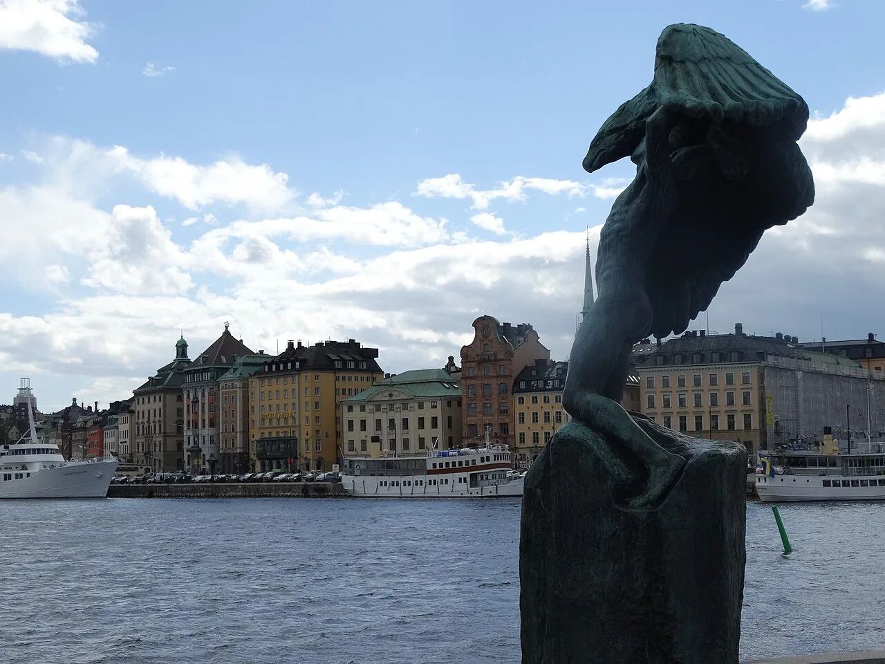Stockholm ,- vue sur le port