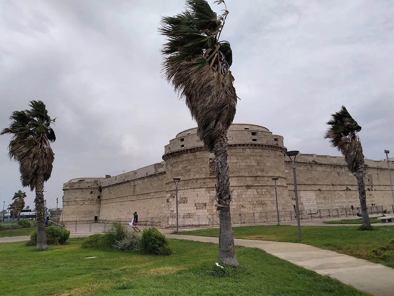 Civitavecchia fort and harbour in