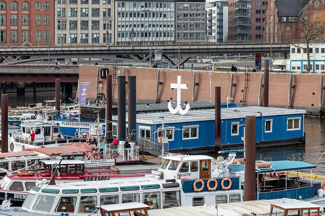 Hamburg, Binnenhafen, Flussschifferkirche