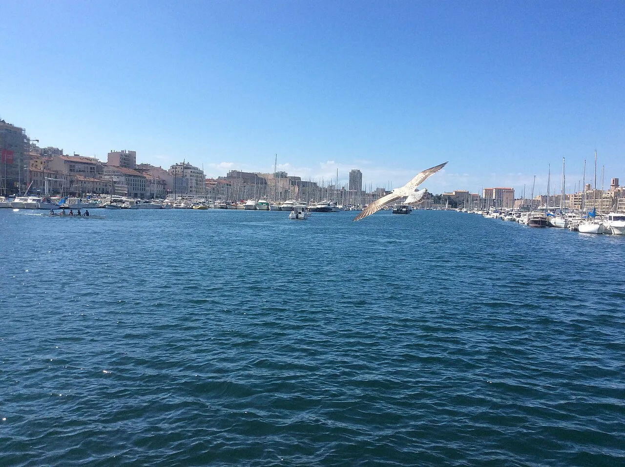 The old Port (Vieux Port) of Marseille During early spring days