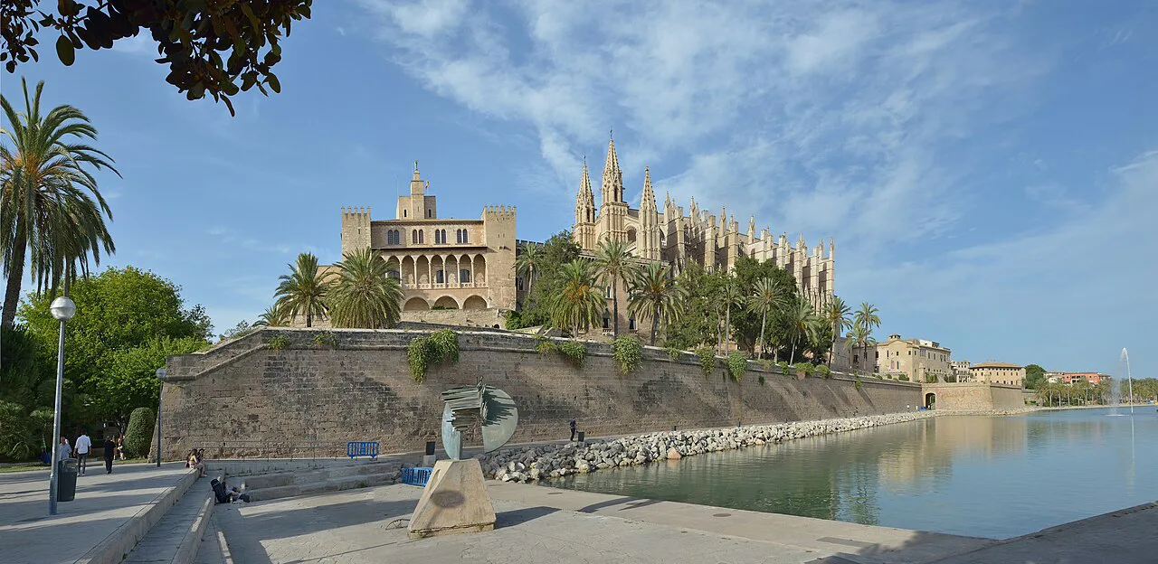 Palma de Mallorca Royal Palace La Almudaina Cathedral Palacio Episcopal