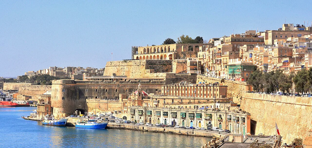 Valletta and part of Grand Harbour, Malta